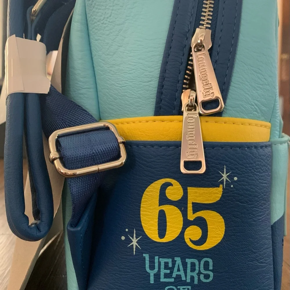 Mickey and Minnie Mouse Mini Backpack by Loungefly – Disneyland 65th Anniversary - Picture 5 of 10